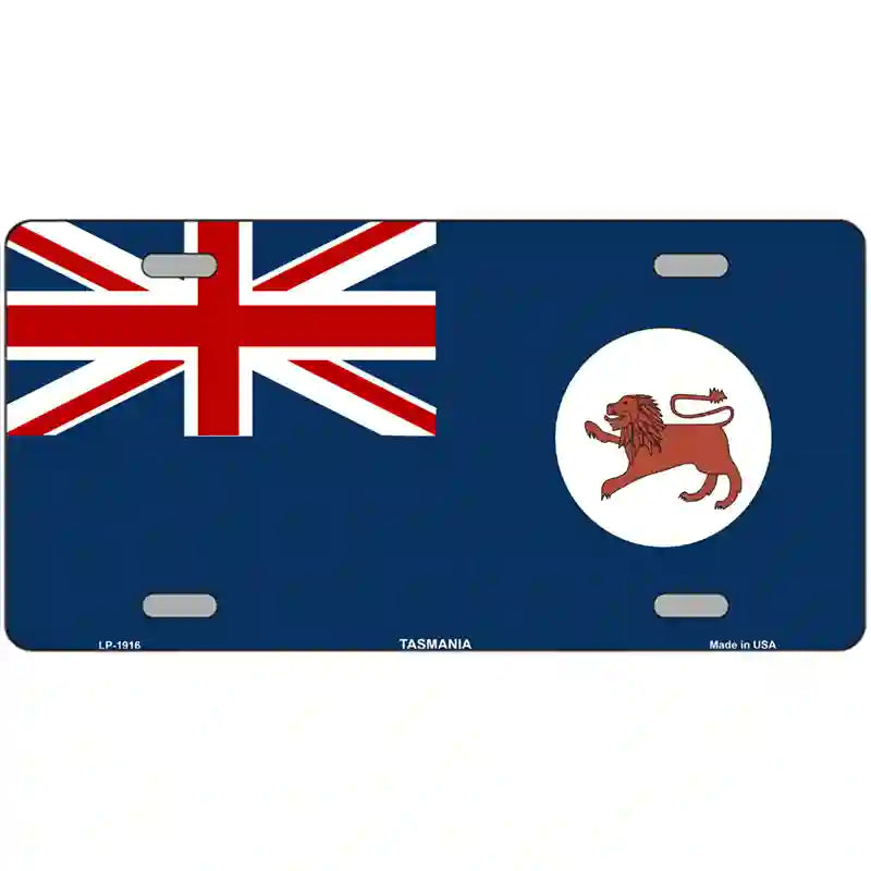 Tasmania Flag Metal Novelty License Plate 24" x 12" (LLP)