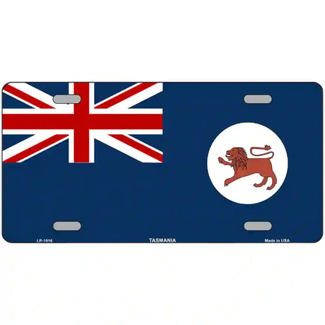 Tasmania Flag Metal Novelty License Plate 24" x 12" (LLP)