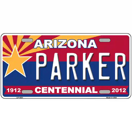 Arizona Centennial Parker Metal Novelty License Plate 24" x 12" (LLP)