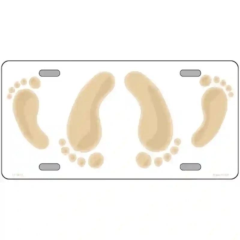 Happy Feet Metal Novelty License Plate 24" x 12" (LLP)