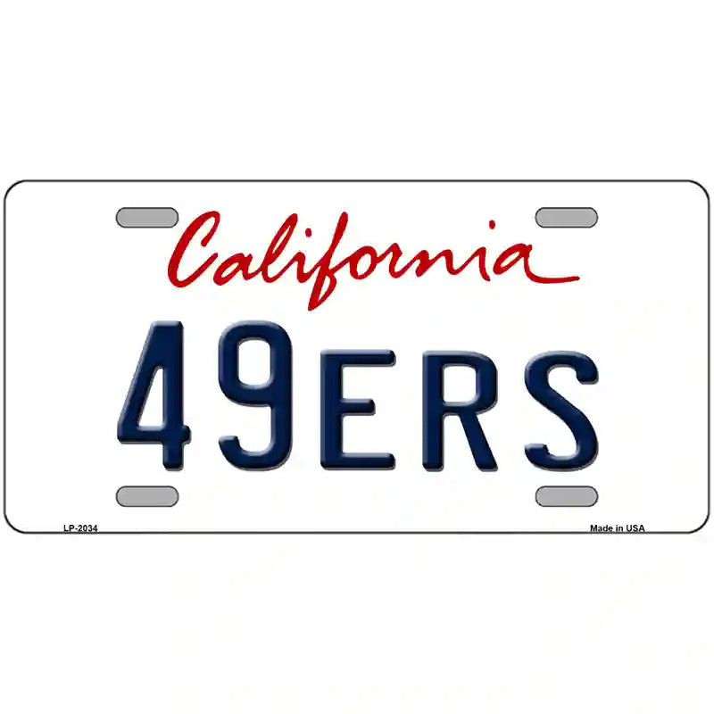 49ERS California State Novelty Metal License Plate 24" x 12" (LLP)