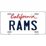 Rams California State Novelty Metal License Plate 24" x 12" (LLP)