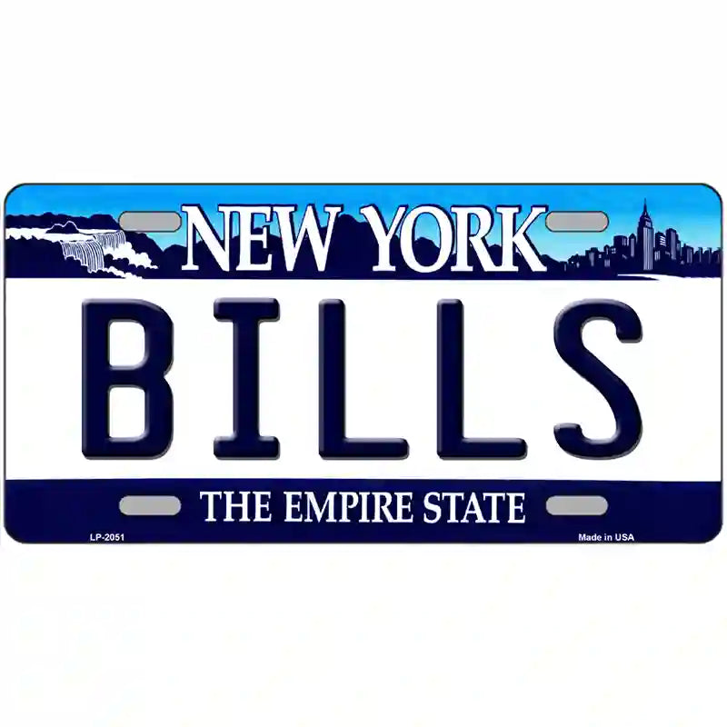 Bills New York State Novelty Metal License Plate 24" x 12" (LLP)