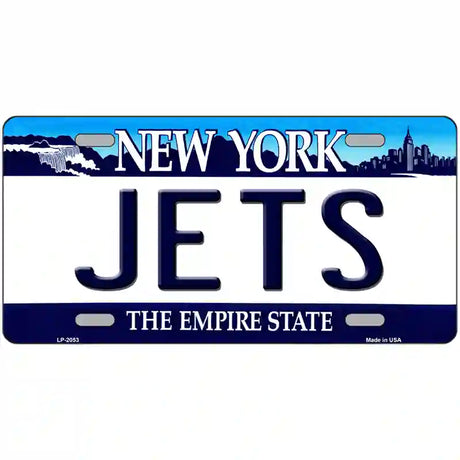 Jets New York State Novelty Metal License Plate 24" x 12" (LLP)