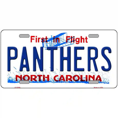 Panthers North Carolina Novelty State Metal License Plate 24" x 12" (LLP)