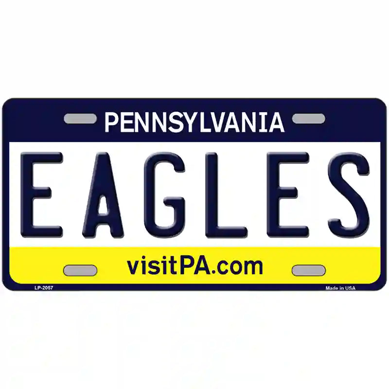 Eagles Pennsylvania State Novelty Metal License Plate 24" x 12" (LLP)