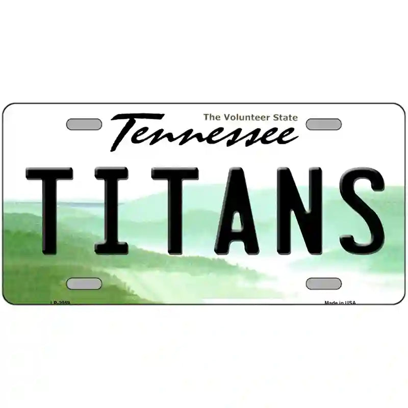 Titans Tennessee State Novelty Metal License Plate 24" x 12" (LLP)