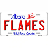 Flames Alberta Canada Province Metal Novelty License Plate 24" x 12" (LLP)