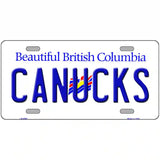 Canucks British Columbia Canada Province Metal Novelty License Plate 24" x 12" (LLP)