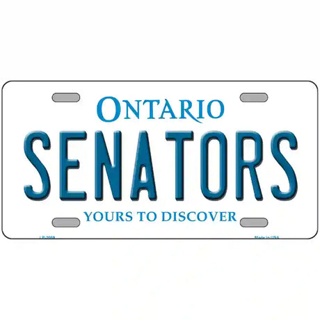 Senators Ontario Canada Province Metal Novelty License Plate 24" x 12" (LLP)