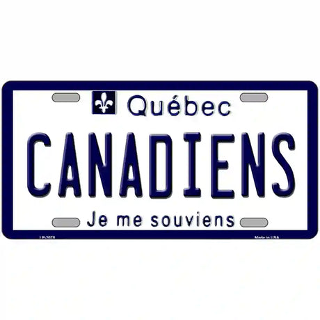 Canadiens Quebec Canada Province Metal Novelty License Plate 24" x 12" (LLP)