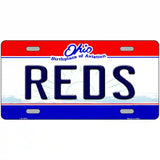 Reds Ohio State Novelty Metal License Plate 24" x 12" (LLP)