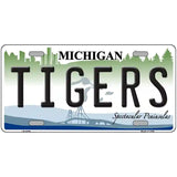 Tigers Michigan State Metal Novelty License Plate 24" x 12" (LLP)