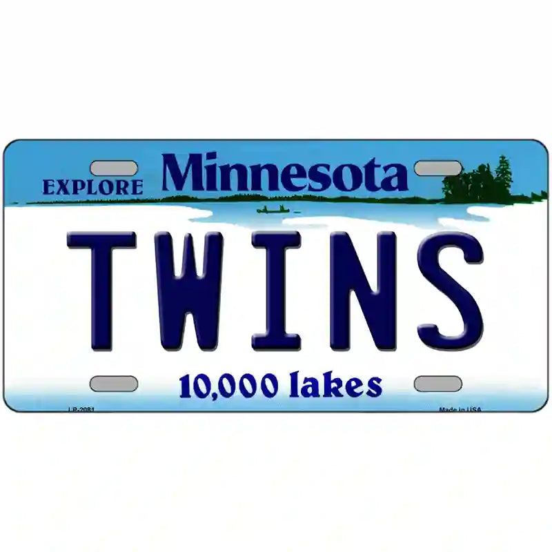 Twins Minnesota State Novelty Metal License Plate 24" x 12" (LLP)