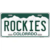 Rockies Colorado State Novelty Metal License Plate 24" x 12" (LLP)