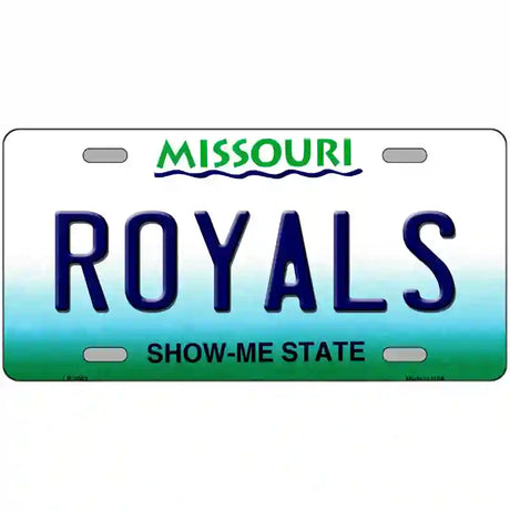 Royals Missouri State Novelty Metal License Plate 24" x 12" (LLP)