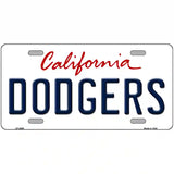 Dodgers California State Novelty Metal License Plate 24" x 12" (LLP)