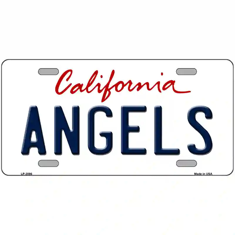 Angels California State Novelty Metal License Plate 24" x 12" (LLP)