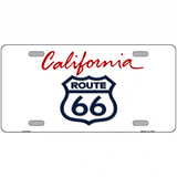 Route 66 Shield California Novelty Metal License Plate 24" x 12" (LLP)