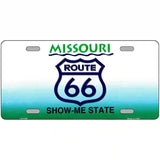 Route 66 Shield Missouri Metal Novelty License Plate 24" x 12" (LLP)