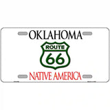 Route 66 Shield Oklahoma Novelty Metal License Plate 24" x 12" (LLP)