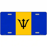 Barbados Flag Metal Novelty License Plate 24" x 12" (LLP)