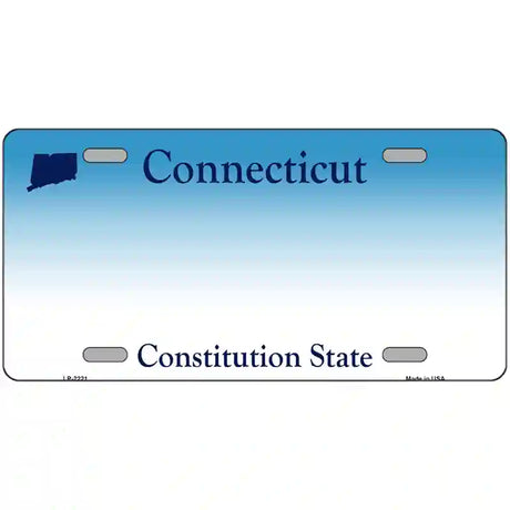 Connecticut State Blank Novelty Metal License Plate 24" x 12" (LLP)