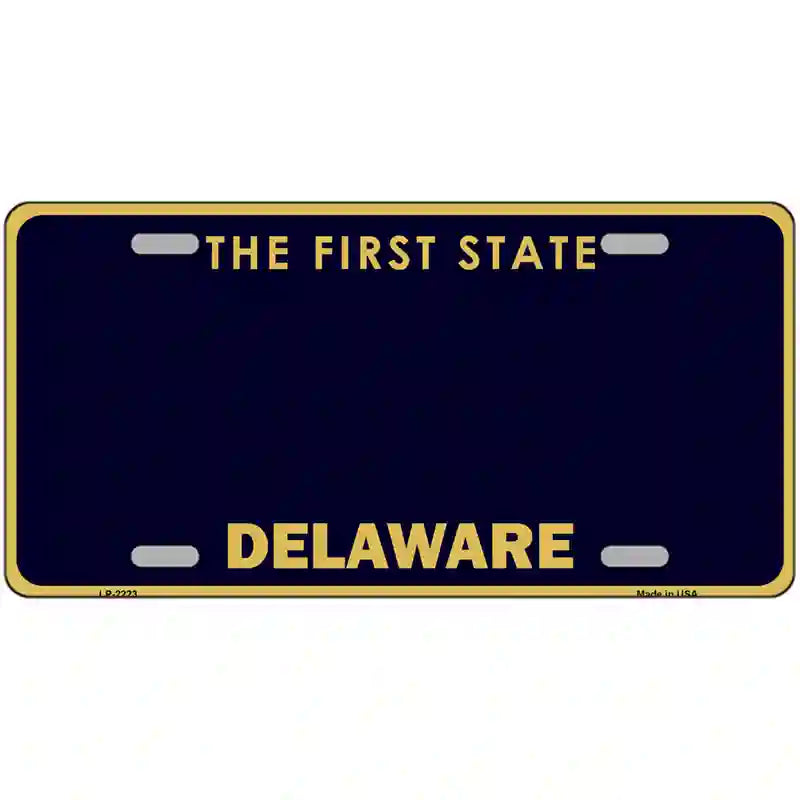 Delaware State Blank Novelty Metal License Plate 24" x 12" (LLP)