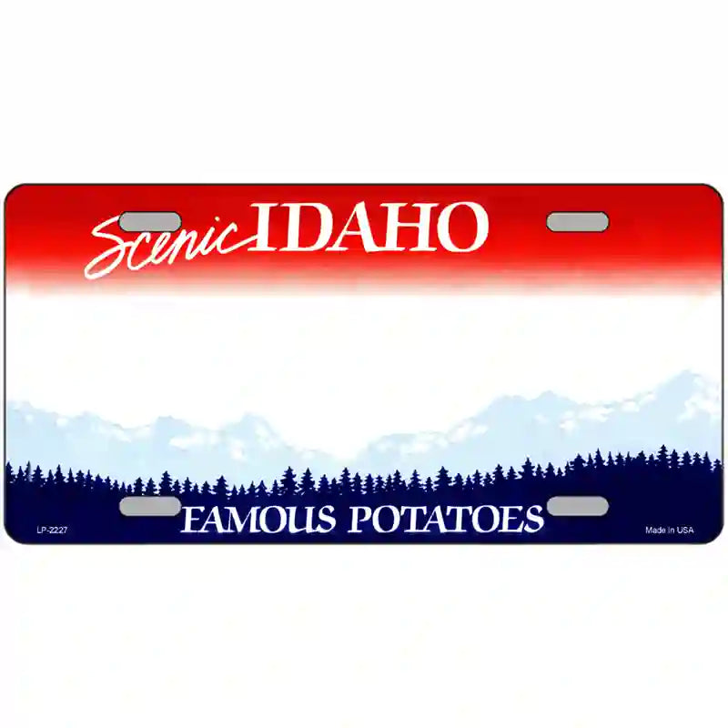 Idaho Novelty State Blank Metal License Plate 24" x 12" (LLP)