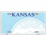 Kansas Novelty State Blank Metal License Plate 24" x 12" (LLP)