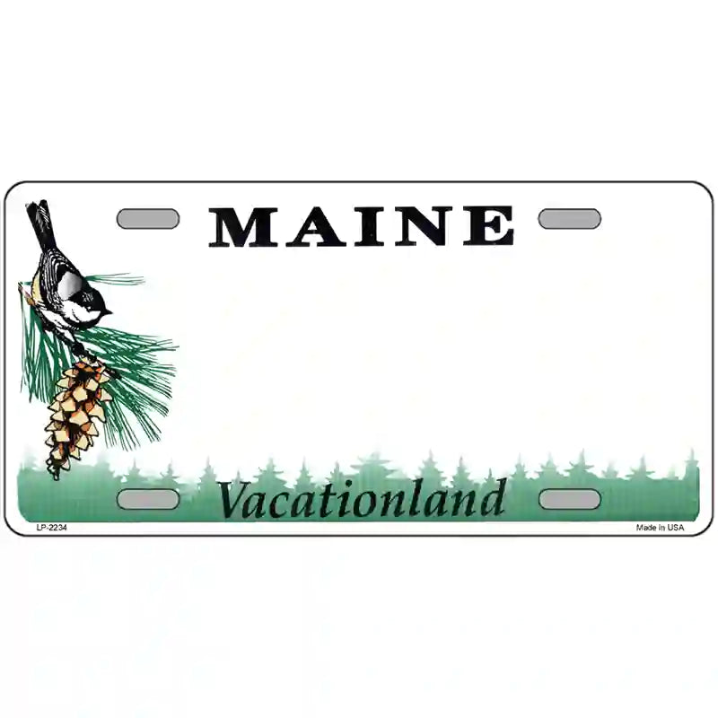 Maine Novelty State Blank Metal License Plate 24" x 12" (LLP)