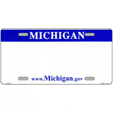 Michigan Blue Blank Novelty Metal License Plate 24" x 12" (LLP)