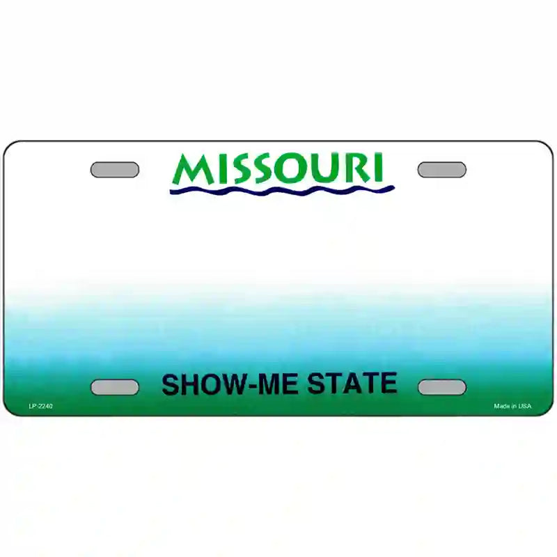 Missouri Novelty State Blank Metal License Plate 24" x 12" (LLP)