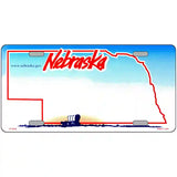 Nebraska Novelty State Blank Metal License Plate 24" x 12" (LLP)