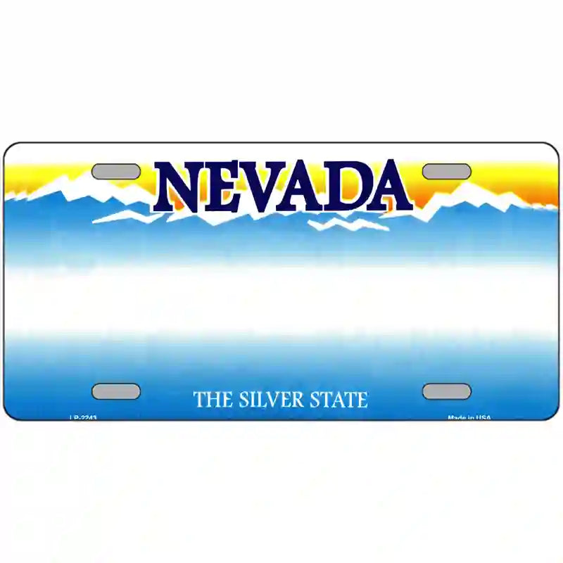 Nevada Novelty State Blank Metal License Plate 24" x 12" (LLP)