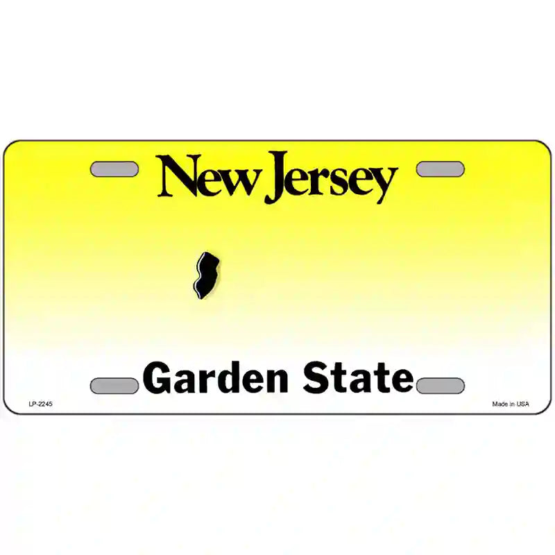 New Jersey Novelty State Blank Metal License Plate 24" x 12" (LLP)