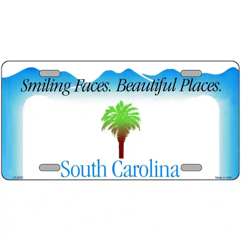 South Carolina Novelty State Blank Metal License Plate 24" x 12" (LLP)