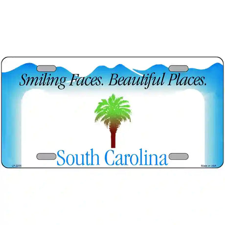 South Carolina Novelty State Blank Metal License Plate 24" x 12" (LLP)