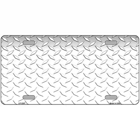 Diamond White Metal Novelty License Plate 24" x 12" (LLP)