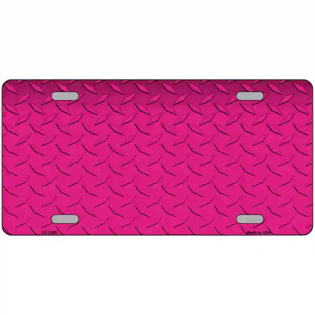 Diamond Pink Metal Novelty License Plate 24" x 12" (LLP)