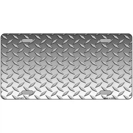 Diamond Silver Metal Novelty License Plate 24" x 12" (LLP)