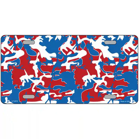 Patriotic Camouflage Metal Novelty License Plate 24" x 12" (LLP)