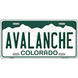 Avalanche Colorado State Novelty Metal License Plate 24" x 12" (LLP)