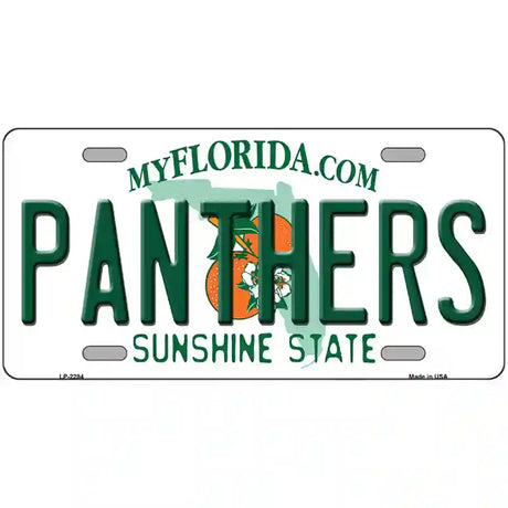 Panthers Florida Novelty State Metal License Plate 24" x 12" (LLP)