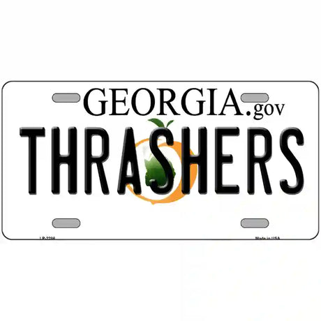 Thrashers Georgia Novelty State Metal License Plate 24" x 12" (LLP)