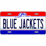 Blue Jackets Ohio Novelty State Metal License Plate 24" x 12" (LLP)