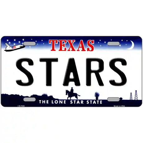 Stars Texas Novelty State Metal License Plate 24" x 12" (LLP)