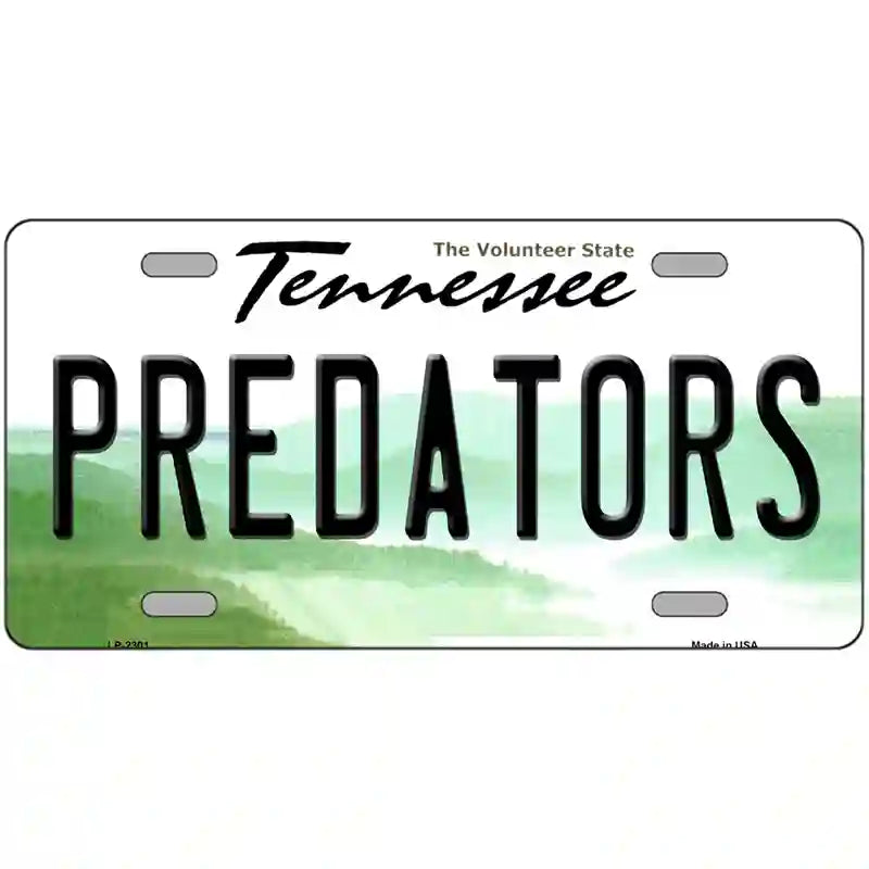 Predators Tennessee Novelty State Metal License Plate 24" x 12" (LLP)