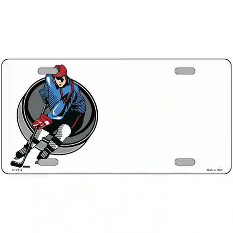 Hockey License Metal Novelty License Plate 24" x 12" (LLP)