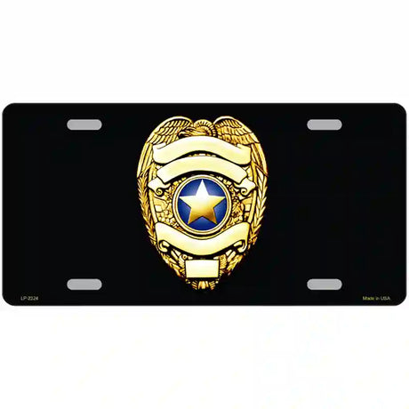 Police Badge Metal Novelty License Plate 24" x 12" (LLP)